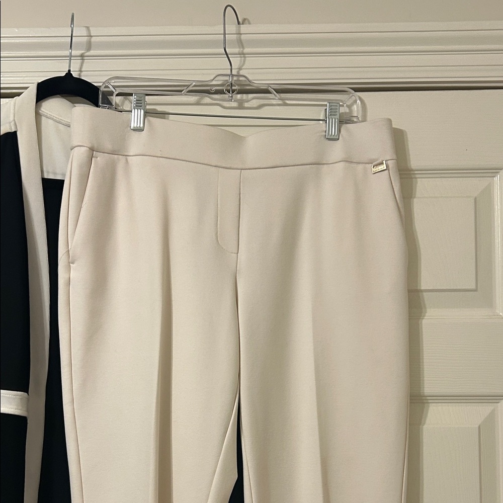 Anne Klein Elegant Cream Trousers